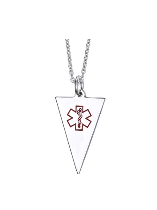 CONG Simply Style Triangle Shaped Titanium Pendant