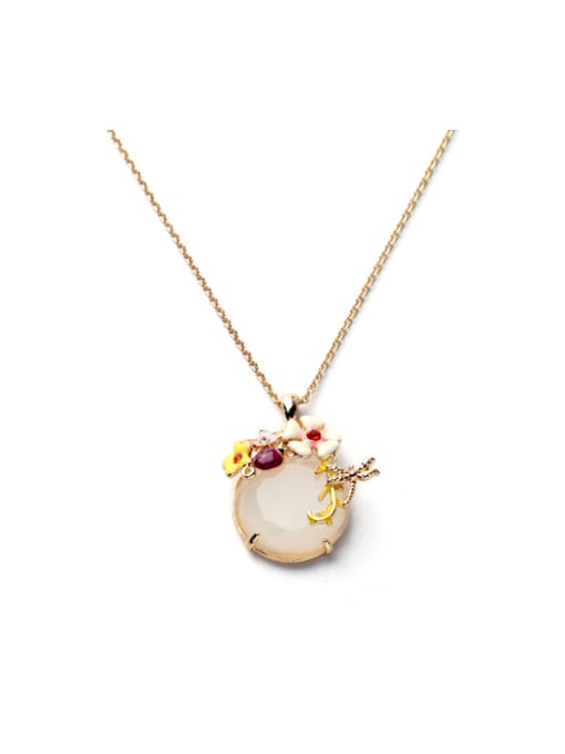 KM Beautiful Enamel Alloy Necklace 0