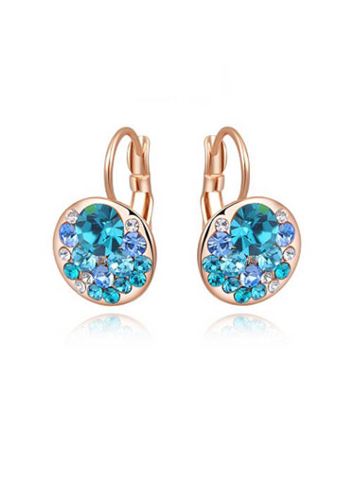 Rose Gold Exquisite Austria Crystal Rose Gold Plated Earrings