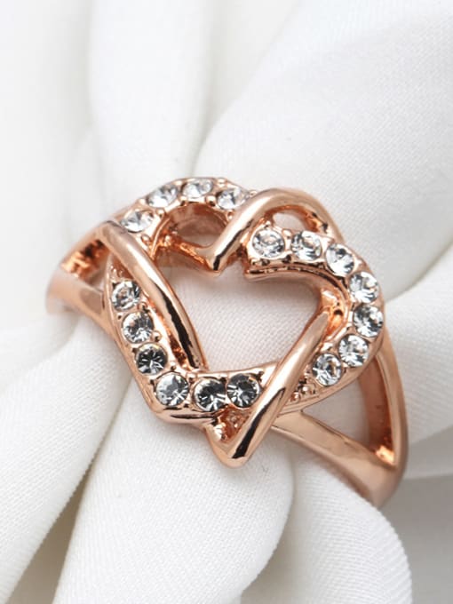 ZK Heart-shape Korean Style Zircons Fashion Ring 3