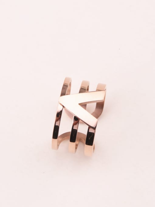 GROSE Three Layer V Shaped Simple Ring 1