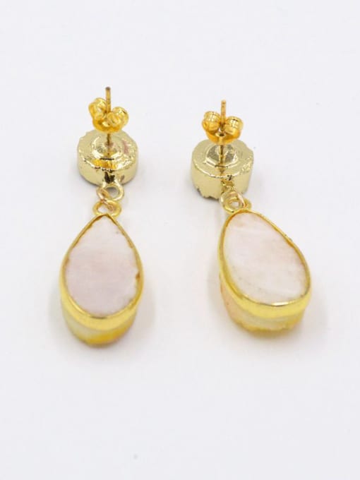 Tess Fashion Water Drop shaped Natural Crystal Earrings 3