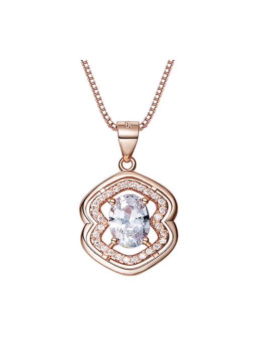 CEIDAI Fashion austrian Crystal Rose Gold Plated Necklace
