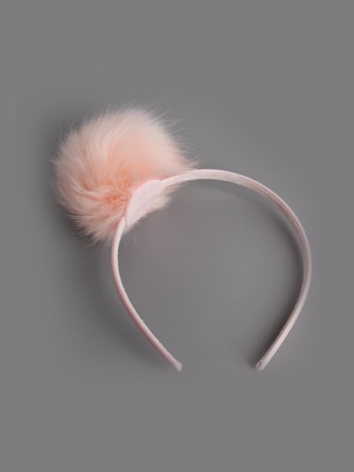 pink Ball Hair Hoop
