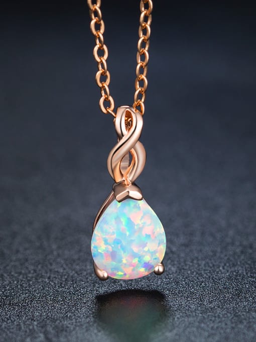 Rose Gold Water Drop Necklace