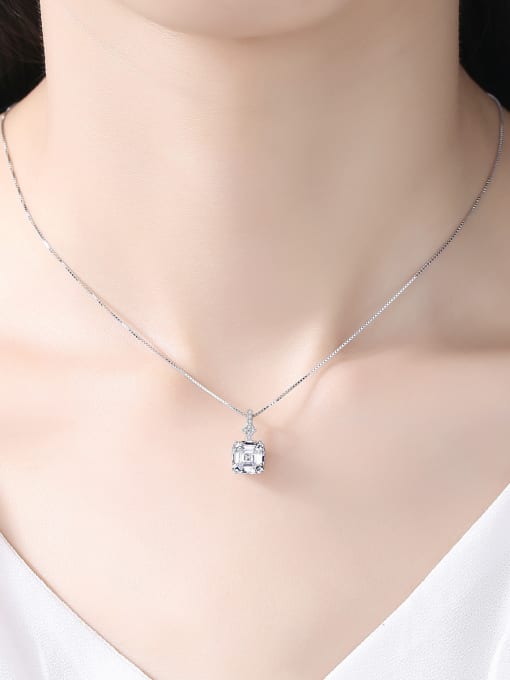 CCUI Sterling silver shining semi-precious stones necklace 1