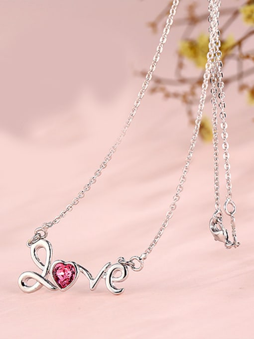 XP Personalized Austria Crystal LOVE Necklace 2