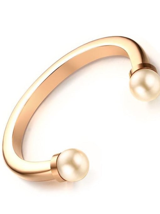 Rose Gold Bracelet Gold synthetic pearl stainless steel bracelet