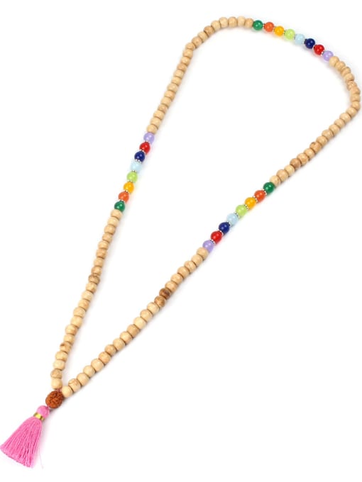 handmade Wooden Beads Multi-layer Colorful Bracelet 2
