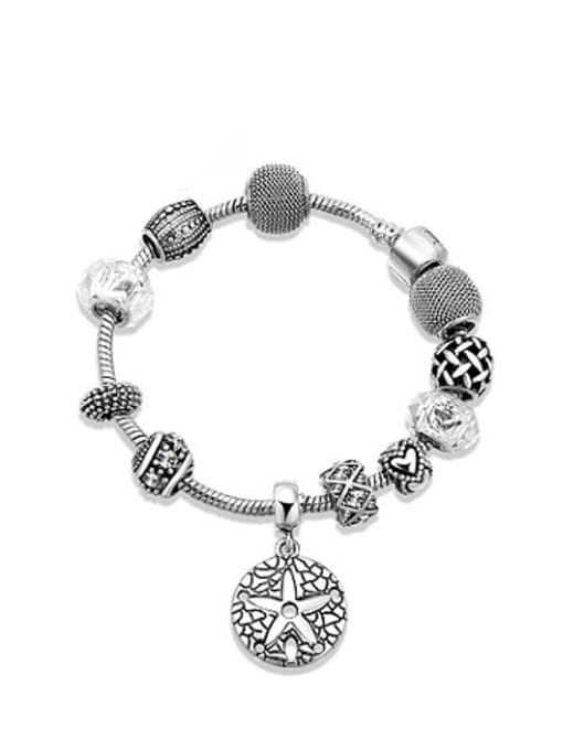 Ronaldo Exquisite Star Shaped Rhinestone Beaded Bracelet