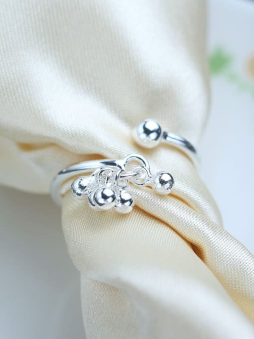 kwan Bells Women S925 Silver Fashion Opening Ring 2