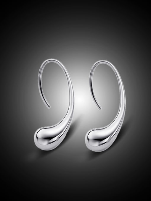 silvery Fashion Water Drop Shaped Women Earrings