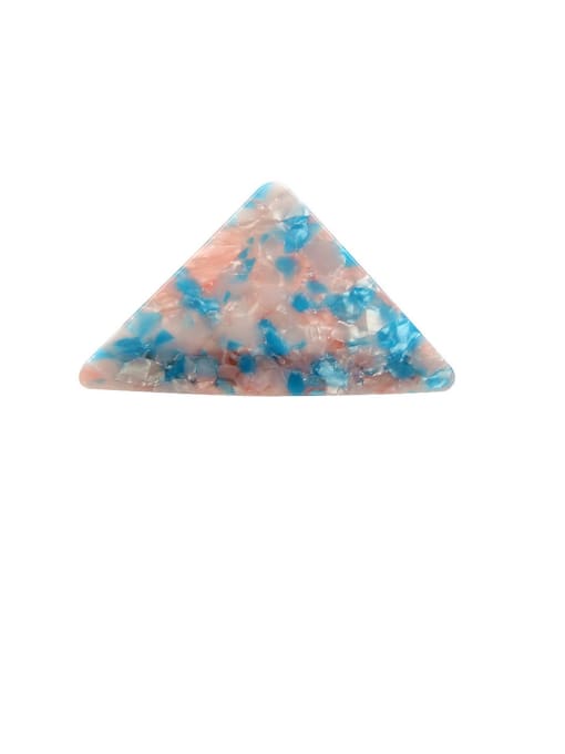 Blue Pink Alloy With Cellulose Acetate Fashion Triangle Barrettes & Clips