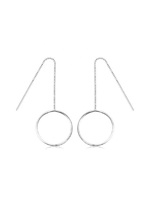 OUXI Simple Hollow Round Line Earrings 0