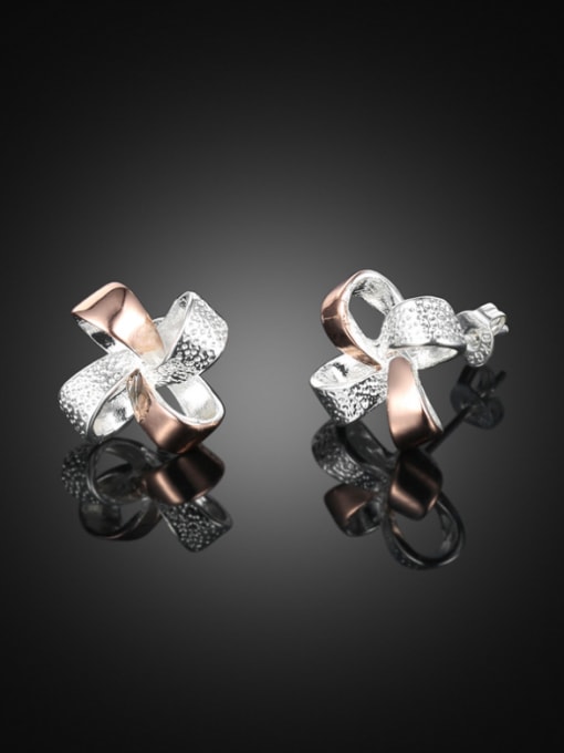 Earring Alloy Rose Gold Plated Windmill Two Pieces Jewelry Set
