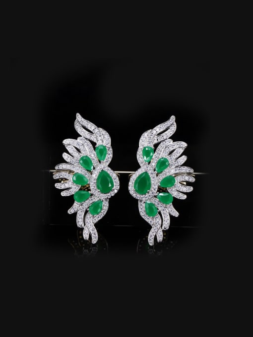 L.WIN Luxurious Wedding Stud Cluster earring 0