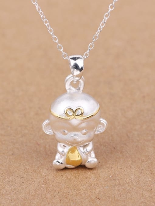 Peng Yuan Personalized Little Monkey Silver Pendant 0