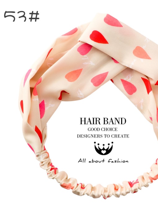53#B8401 Sweet Hair Band Multi-color Options Headbands