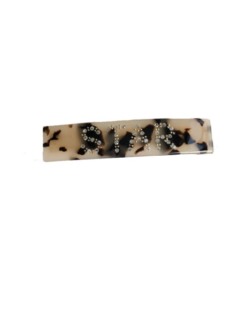 Star light brown Alloy With Cellulose Acetate Fashion  Geometric Barrettes & Clips