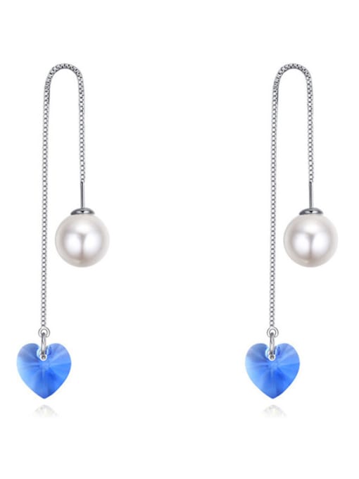 royal blue Chanz using austrian elements crystal earrings earrings earrings sunny rain