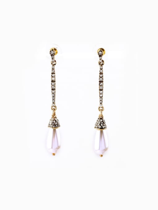 KM Exquisite Artificial Pearl Alloy stud Earring 0