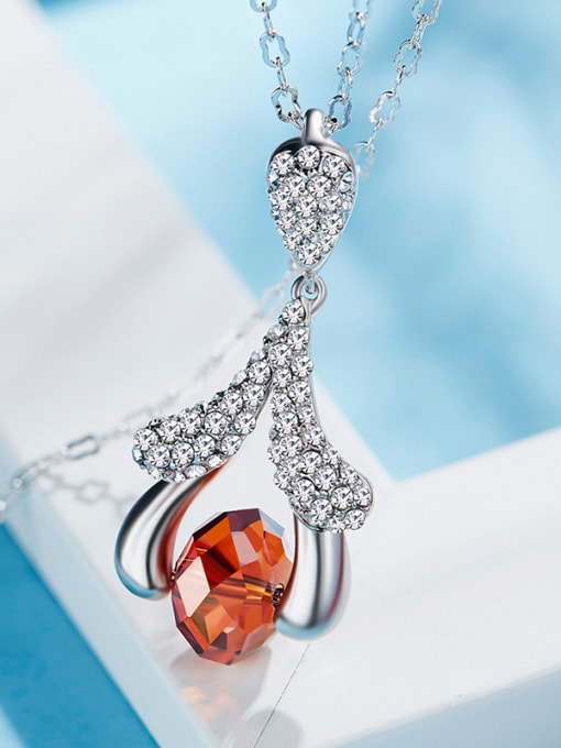 CEIDAI austrian Crystals Flower-shaped Necklace 2