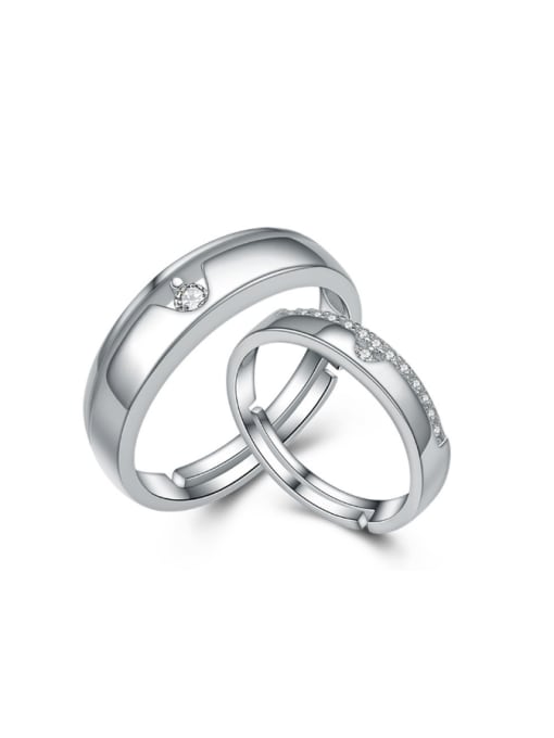 kwan S925 Silver Women Opening Fashion Lover Ring
