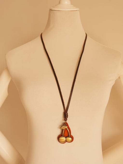 Dandelion Women Exquisite Cherry Shaped Necklace