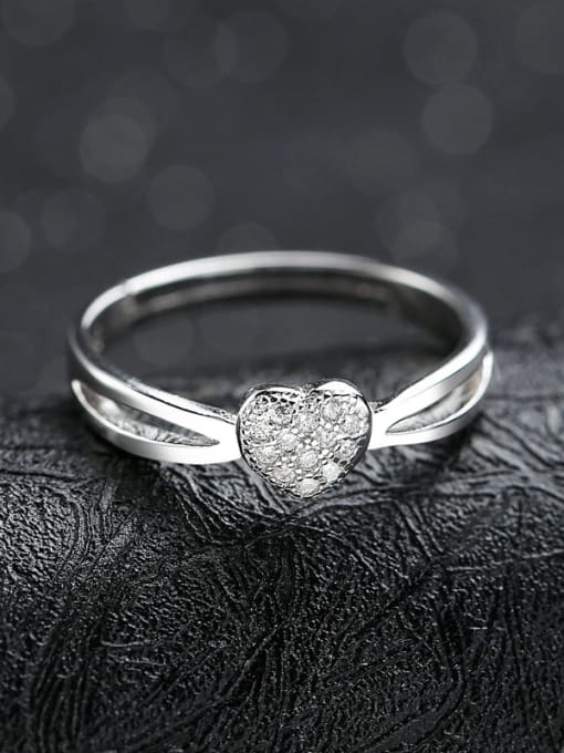 kwan Micro Pave Zircon Temperament Opening Ring 2