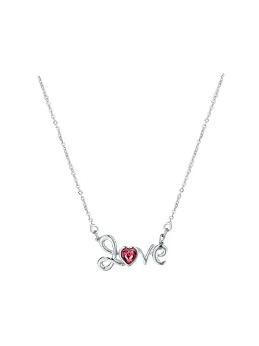XP Personalized Austria Crystal LOVE Necklace 0