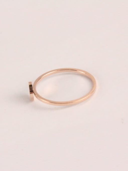 GROSE Rose Gold Plated Simple Ring 2