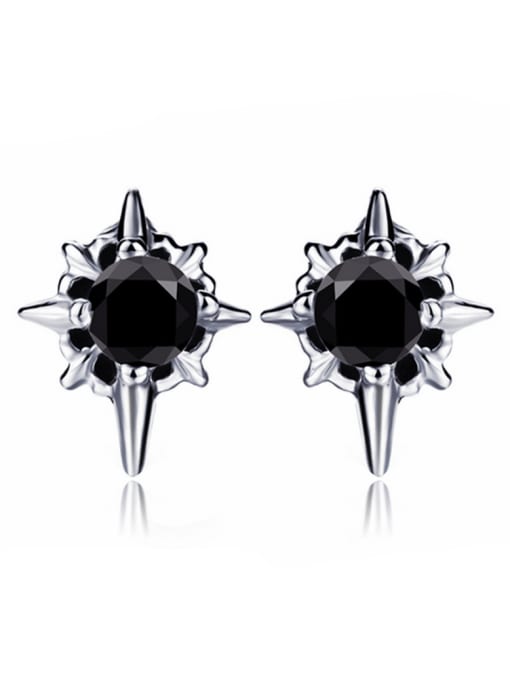 BSL Stainless Steel With Trendy Cross Stud Earrings 0