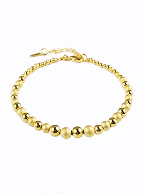 XP Simple Beads Gold Plated Bracelet 0
