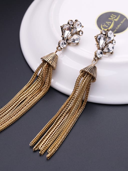 KM Retro Tassel Alloy Drop Chandelier earring 2