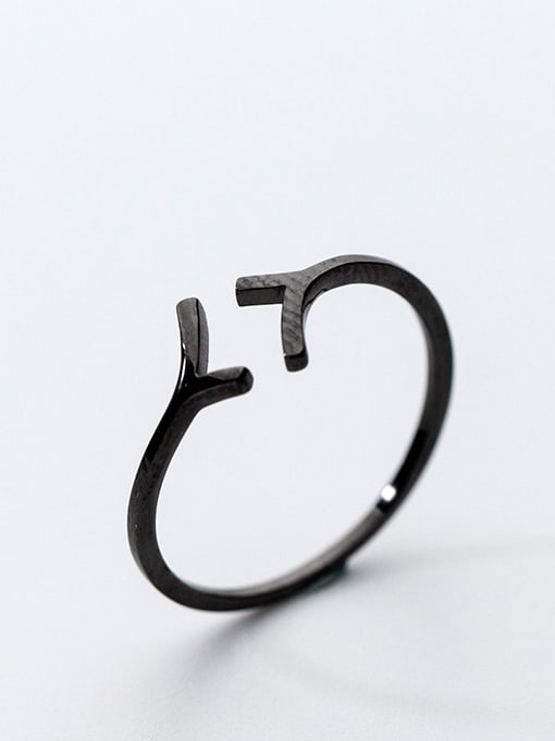 Rosh Personality Branch Shaped Open Design S925 Silver Ring 1