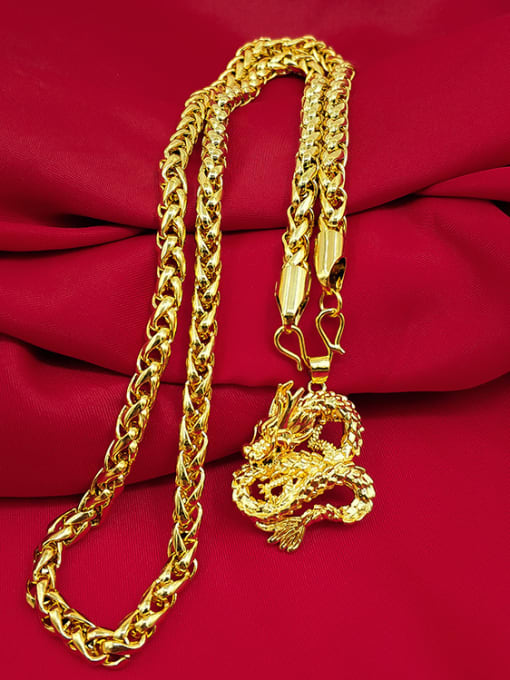 C Men Exquisite Dragon Shaped Necklace