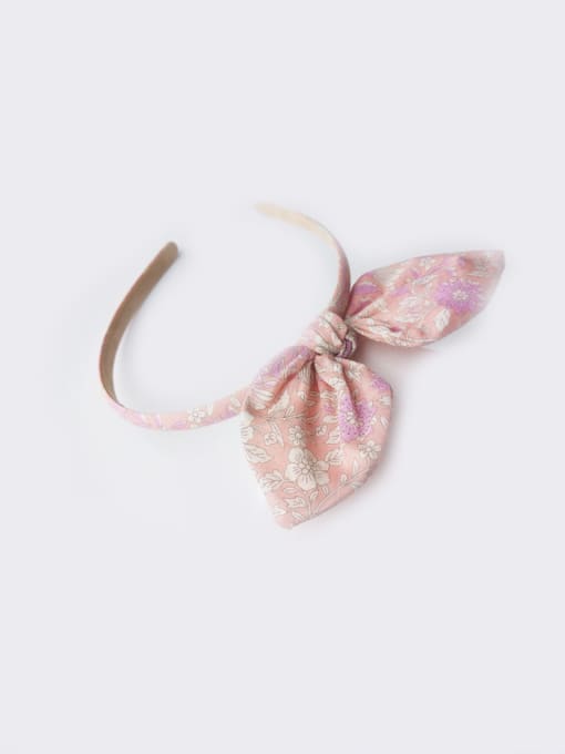 Pink rabbit ears Bow Flower Head Band