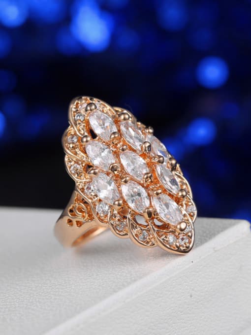 L.WIN 18K Gold Plated Zircon Ring 2