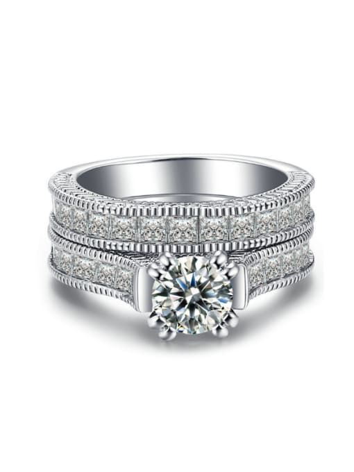 ZK Wedding Luxury Unisex Western Style Ring 0
