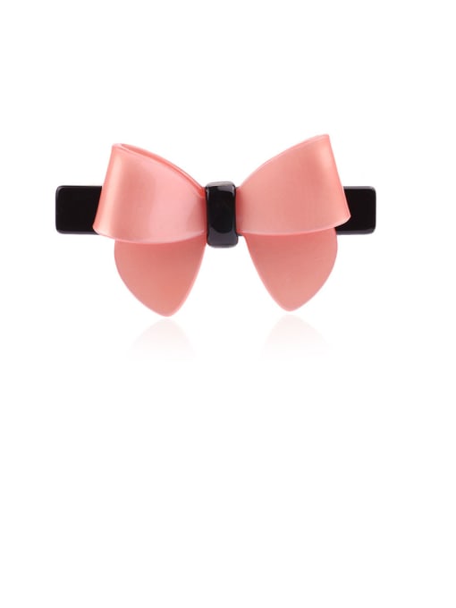 Deep pink Alloy With Cellulose Acetate  Fashion Butterfly Barrettes & Clips