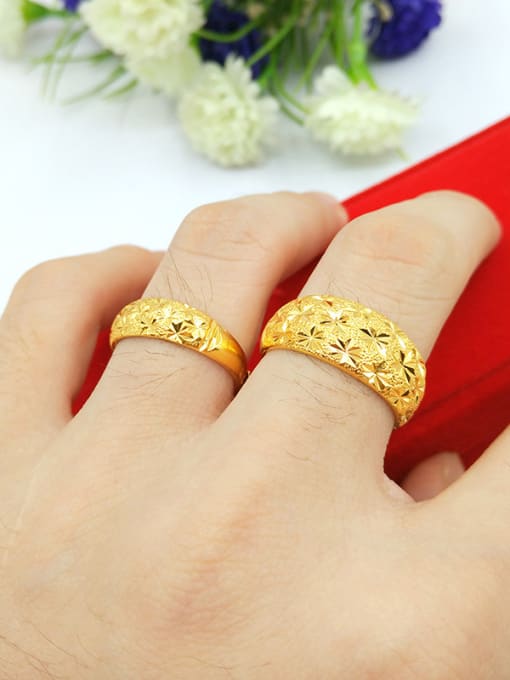 Neayou Couples Gold Plated Geometric Ring 3