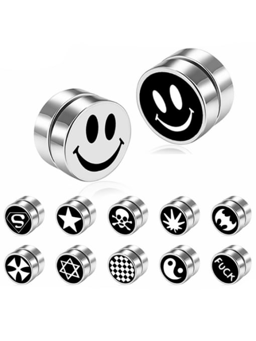 BSL Stainless Steel With Simplistic Round Stud Earrings 0