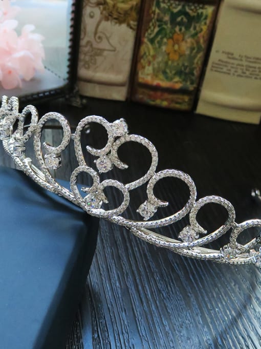 Cong Love Crown Princess Bride Princess Pearl Wedding Tiara Hair Wedding Accessories 2