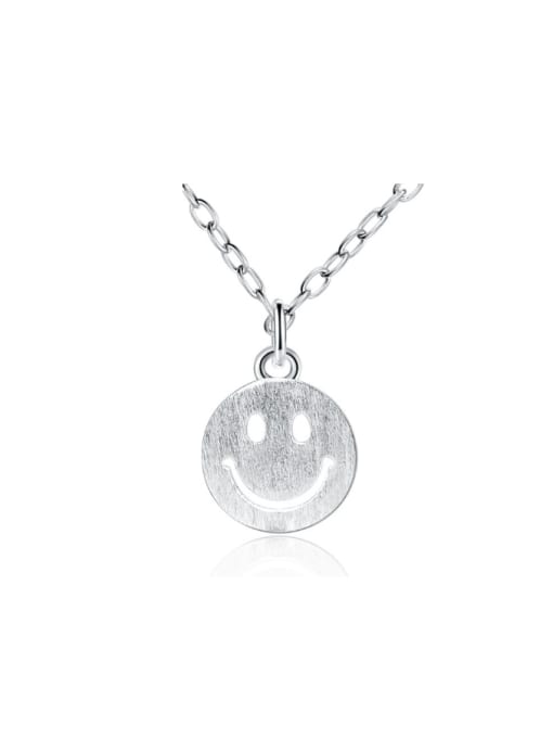 kwan Small Smiling Face Pendant Clavicle Necklace 0