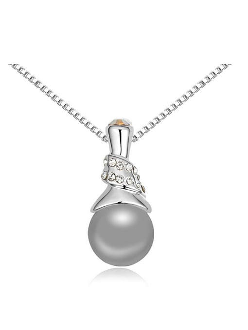 QIANZI Chanz using austrian elements in Austria pearl necklace Venus love clavicle Pendant Chain 0