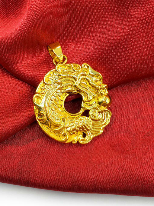 golden Men Luxury Dragon Shaped Pendant