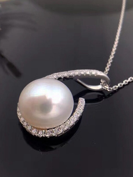 EVITA PERONI 2018 2018 Fashion Freshwater Pearl Water Drop shaped Necklace 2