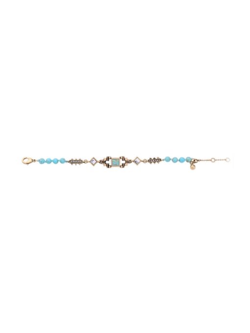 KM Elegant Blue Stones Alloy Bracelet