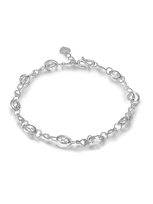 JIUQIAN Fashion 990 Silver Women Bracelet