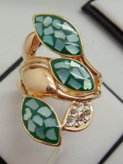 Wei Jia Fashion Oval Opal stones Rhinestones Alloy Ring 1